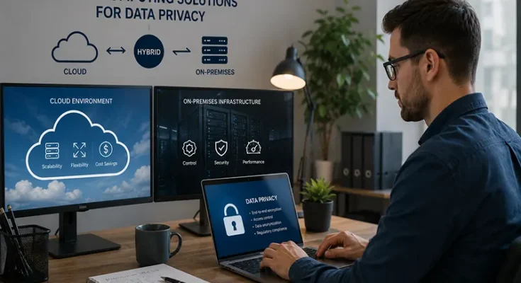 Cost-Effective Hybrid Computing Business Solutions for Data Privacy